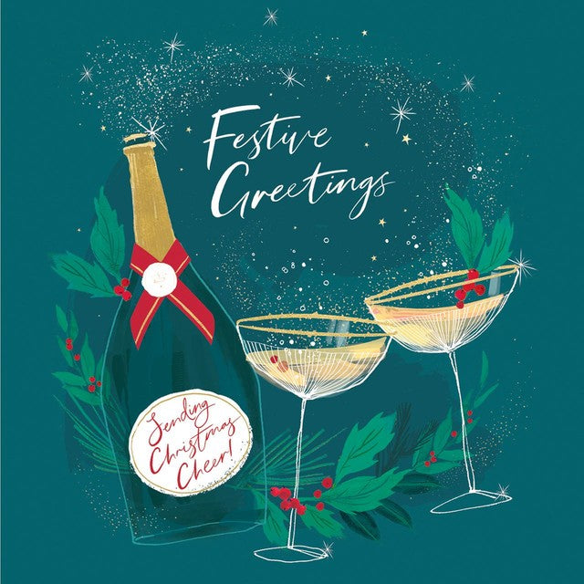 Woodmansterne Christmas card pack with 2 designs and 10 cards - British product