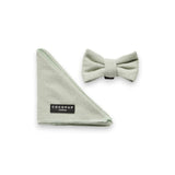 M&S Cocopup London Sage Tweed Dog Bandana & Bow Tie Set- Buy online at McGrocer