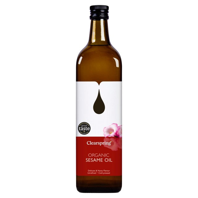 Clearspring organic cold pressed sesame oil 1L - British product