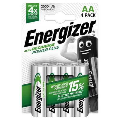 Energizer Power Plus AA Oppladbare Batterier