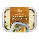 M&S M&S Chicken & Broccoli Pie Meal 400g- Buy online at McGrocer
