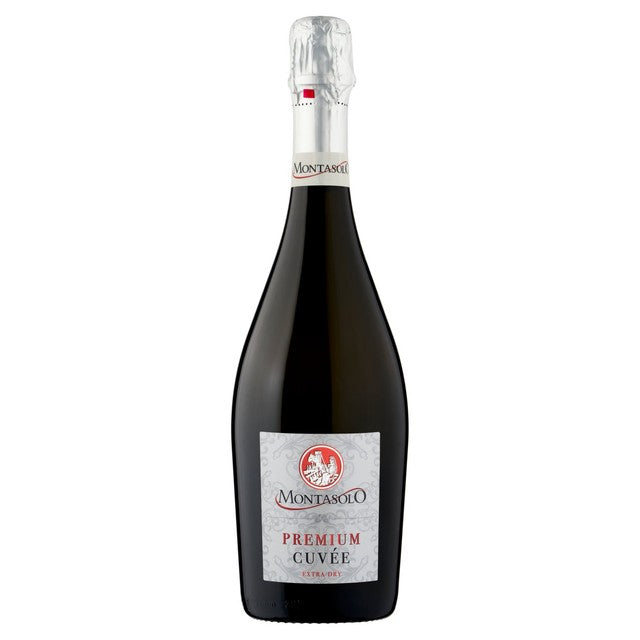 Montasolo Extra Dry Prosecco 75cl, imported from the UK