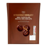M&S mocha mini biscuits in a pouch - British brand