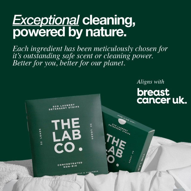 The Lab Co laundry detergent strips Refreshing 64pk (British brand)