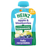 M&S Heinz Apple & Blueberries Baby Food Fruit Pouch 6+ Months 100g- Buy online at McGrocer