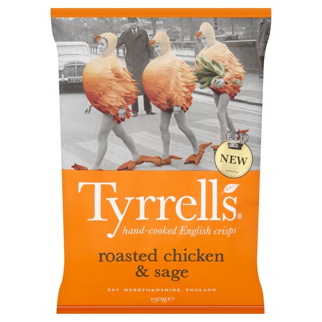Tyrrell's Roasted Chicken & Sage Potato Crisps 150g (British brand)