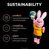 Duracell Optimum AA alkaline batteries 4 pack - British product