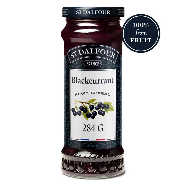 St Dalfour blackcurrant fruit spread 284g (British brand)