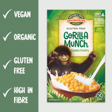 Nature's Path Gorilla Munch corn puffs cereal 300g, imported from the UK