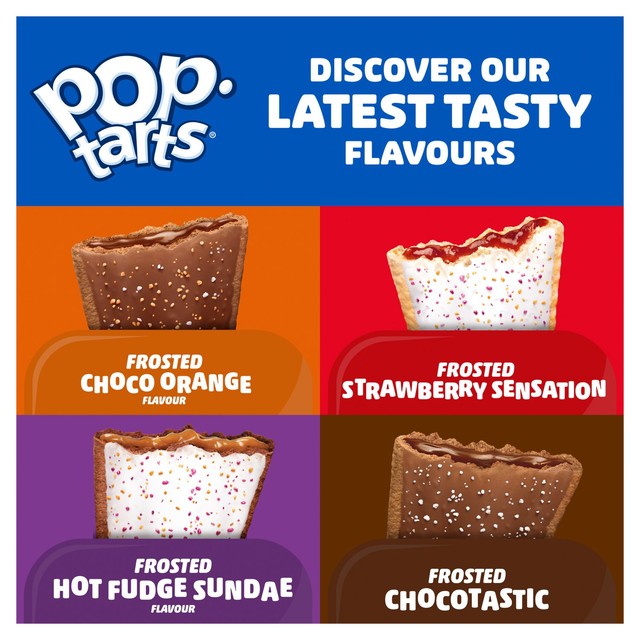 Kellogg's Pop Tarts Frosted Strawberry Sensation pastry snacks 8 x 48g, UK version