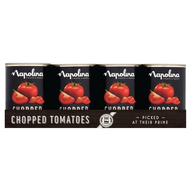 Napolina plum tomatoes 4x400g, imported from the UK