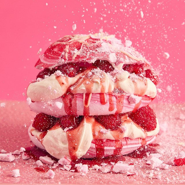 Flower & White Raspberry meringue cloud 260g - British product