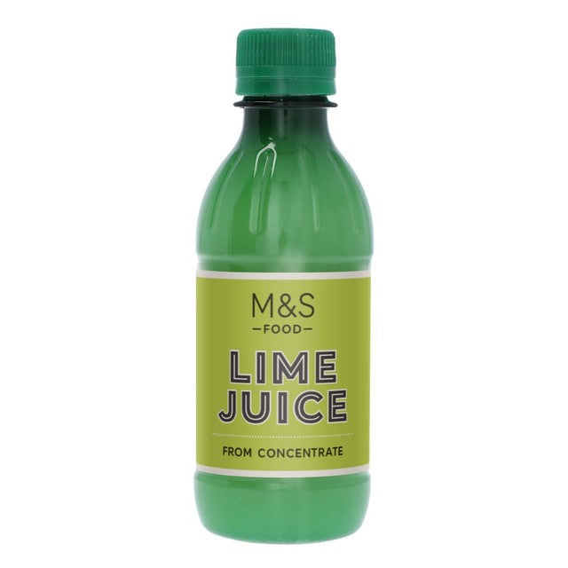 M&S lime juice from concentrate 250ml, imported from the UK
