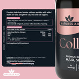 Natures Aid collagen liquid strawberry & lime 500ml, imported from the UK