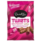 Darrell Lea raspberry liquorice twists chocolate coated 200g - British product