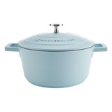 M&S MasterClass Sky Blue Cast Aluminium Casserole Dish 2.5L- Buy online at McGrocer