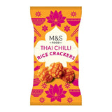 M&S Thai Chilli Rice Crackers 150g, imported from the UK