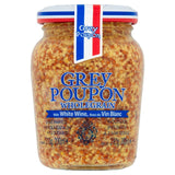 Grey Poupon whole grain mustard with white wine 210g, UK version