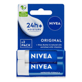 M&S Nivea Original Care Lip Balm Duo Pack 2 x 4.8g- Buy online at McGrocer