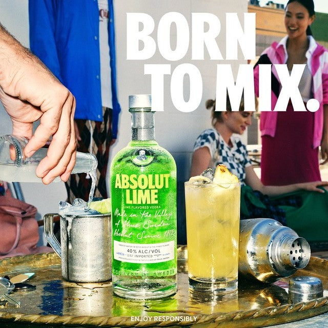 Absolut Lime Flavoured Vodka 70cl - British product