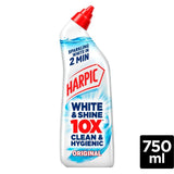 Harpic White & Shine Bleach Original toilet cleaner gel 750ml, UK version