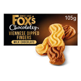 Fox's Viennese milk chocolate dipped fingers biscuits 105g - British product
