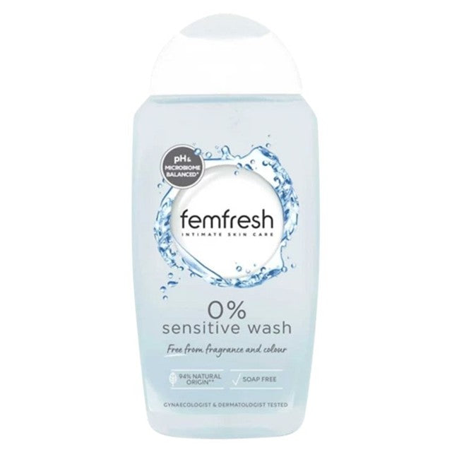 Femfresh 0% sensitive intimate wash 250ml - British product