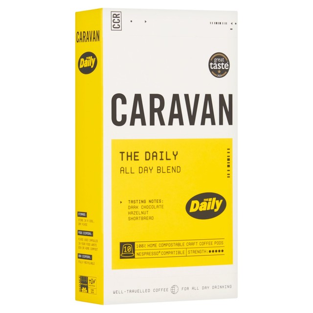 Caravan Coffee Daily Blend Coffee Pod 10 Pack, imported from the UK