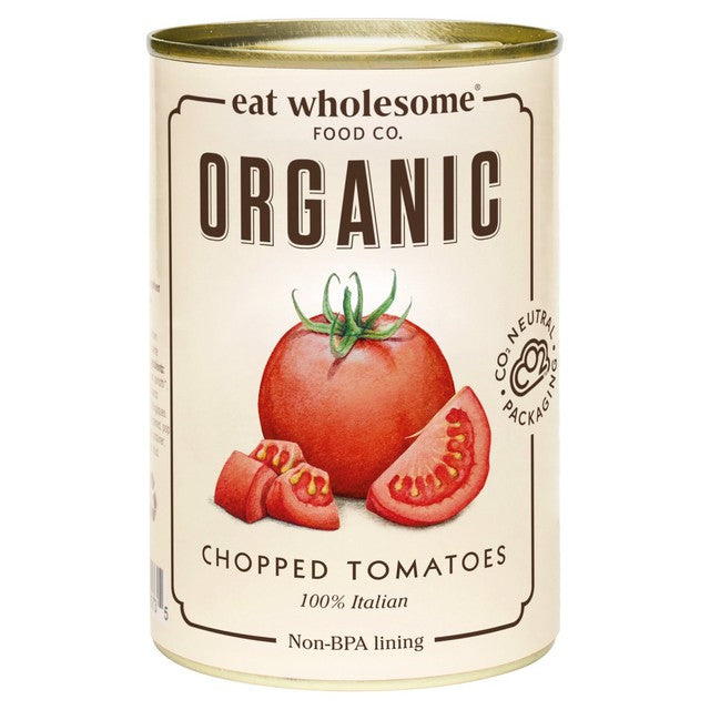 Eat Wholesome organic chopped tomatoes 400g - British product