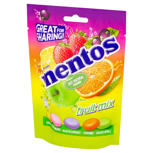 Mentos Fruit Mix chewy sweets 140g, imported from the UK