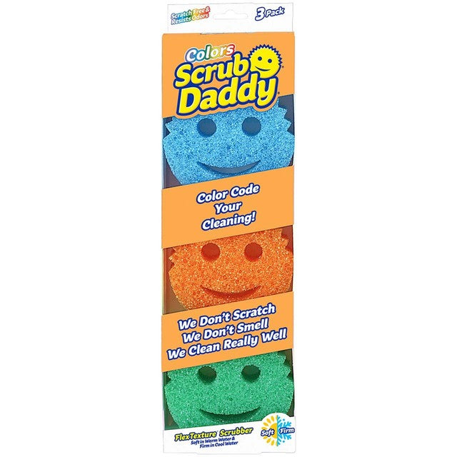 Scrubdaddy Colors cleaning sponge 3-pack (British brand)