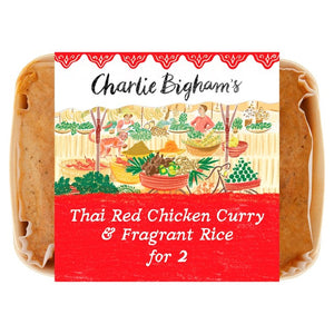 Charlie Bigham's Thai Red Chicken Curry & Fragrant Rice for 2 Ready Meal 835g