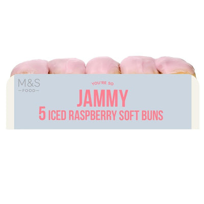 M&S Eisige Himbeer-Softbrötchen 5 Stück pro Packung