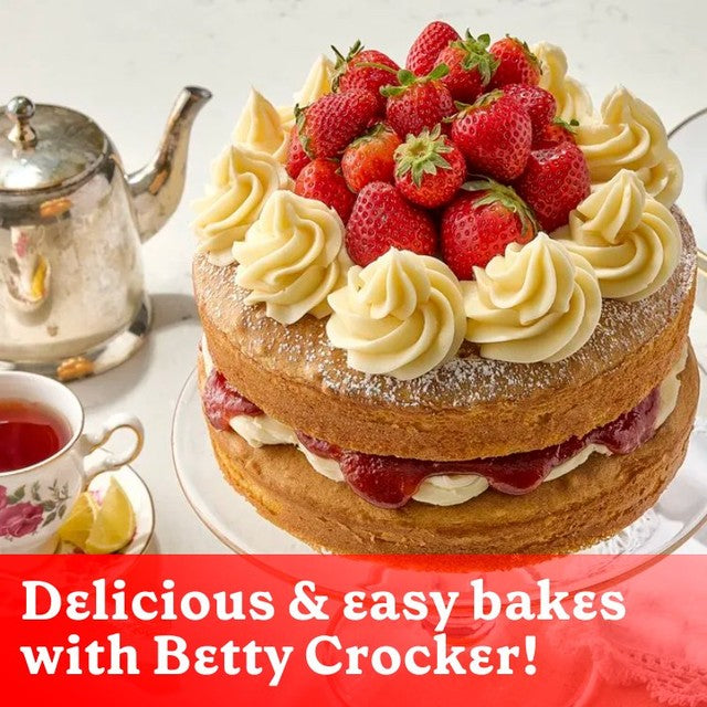 Betty Crocker vanilla buttercream ready-to-spread icing tub - British product