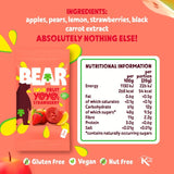 Bear Yoyos strawberry apple fruit rolls 100g - British product