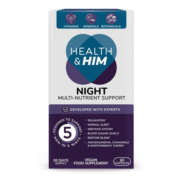 Health & Him night multi-nutrient supplement, UK version