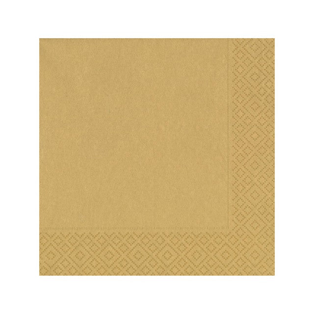 Duni gold paper napkins 20 pack, UK version