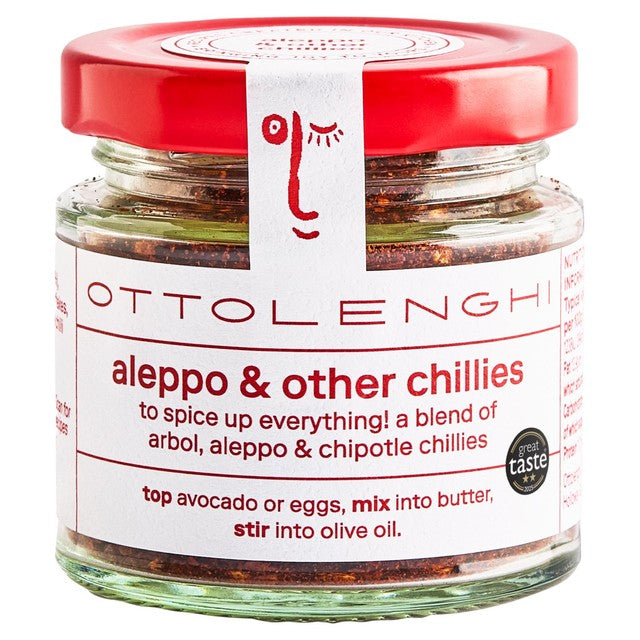 Ottolenghi Aleppo & Other Chillies spice blend jar (British brand)