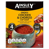 Ainsley Harriott smoky chicken and chorizo cup soup 80g - British product