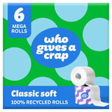 Who Gives a Crap recycled toilet paper Classic Soft mega rolls 6 pack (British brand)