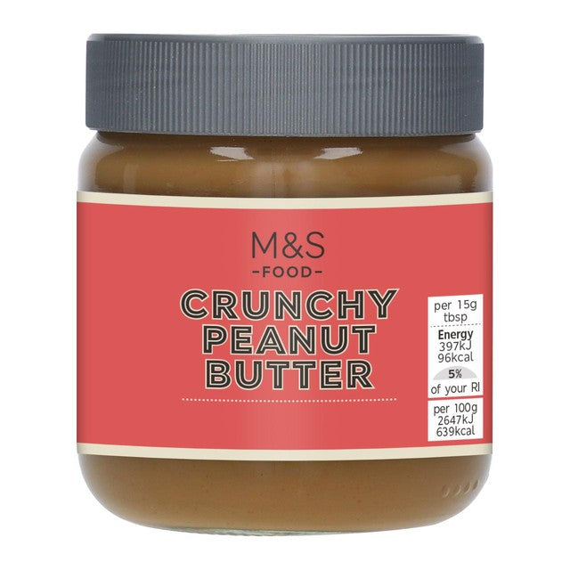 M&S crunchy peanut butter 340g, imported from the UK