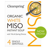 M&S Clearspring Organic Japanese Instant Miso Soup with Tofu & Spring Onions 4 x 8g- Buy online at McGrocer