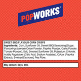 Popworks Sweet BBQ popped crisps 85g, imported from the UK