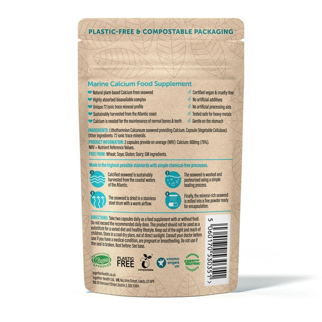 Together Health natural calcium from seaweed supplement capsules (British brand)
