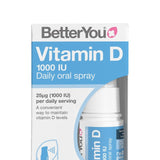 BetterYou Vitamin D oral spray natural peppermint flavour 15ml - British product