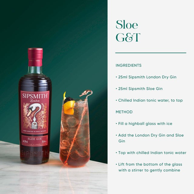 Sipsmith sloe gin 70cl (British brand)