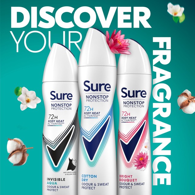 Sure Women Cotton Dry Antiperspirant Deodorant 250ml (British brand)
