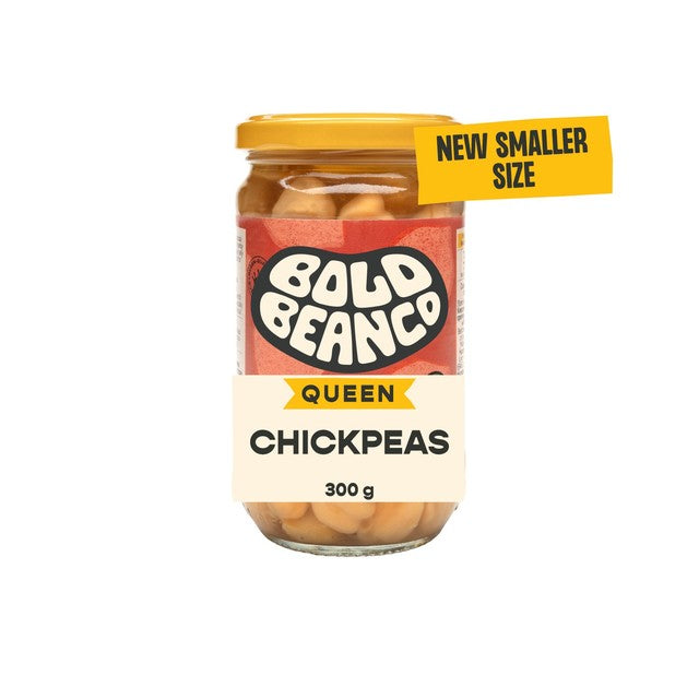 Bold Bean Co Queen Chickpeas in stock 300g jar (British brand)