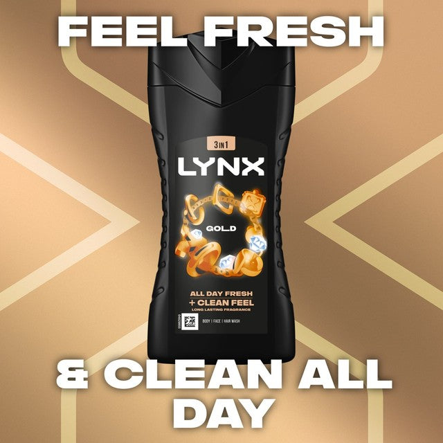 Lynx Gold shower gel 225ml, UK version
