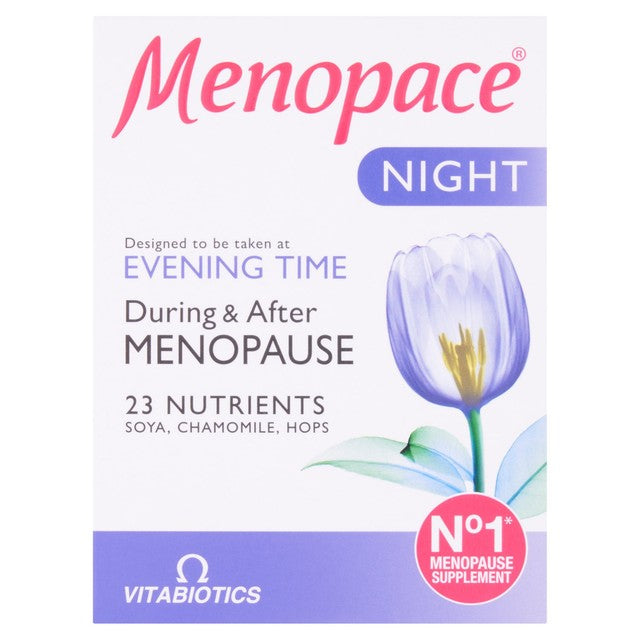 Vitabiotics Menopace Night menopause supplement tablets 30 tablets (British brand)